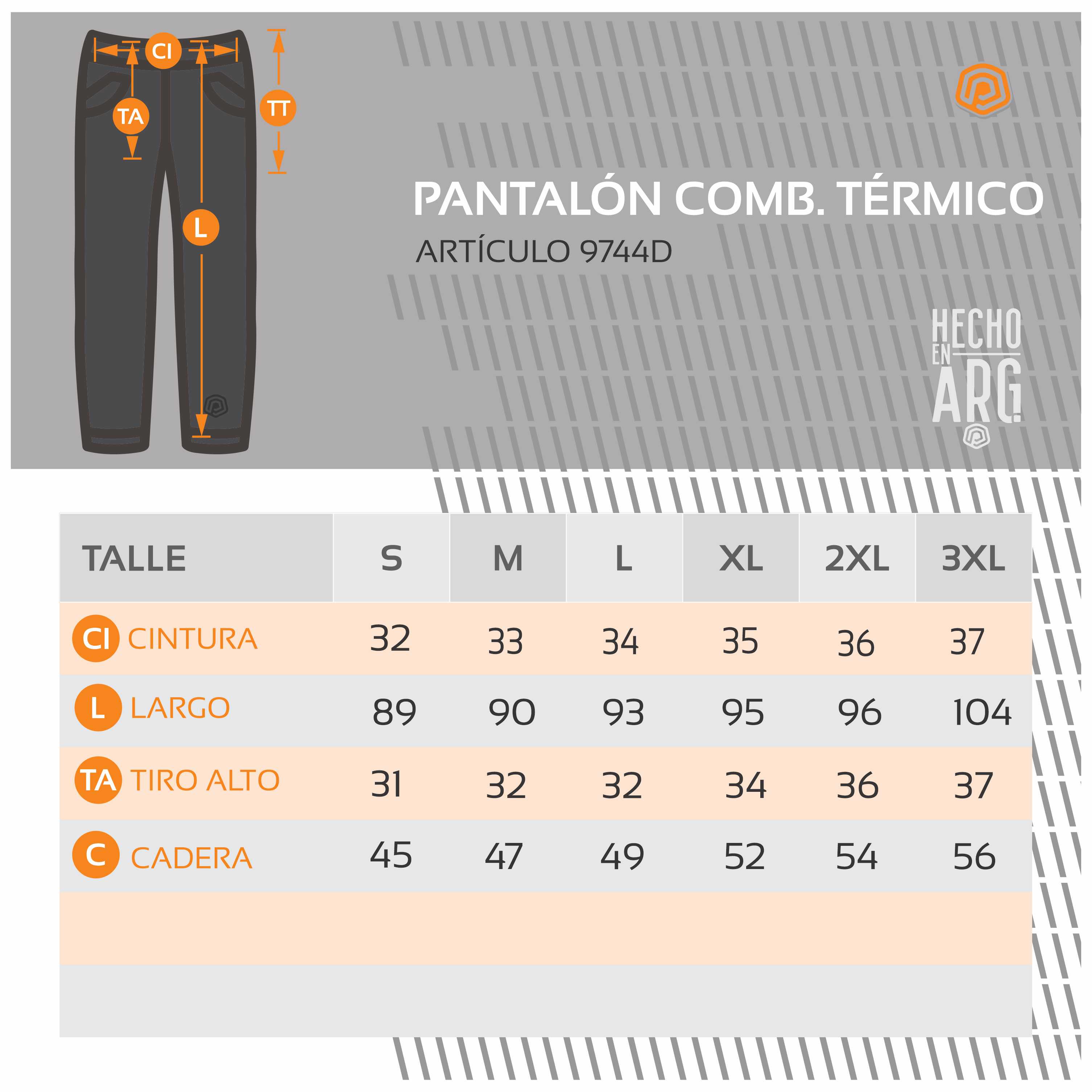 PANTALON COMBINADO TERMICO